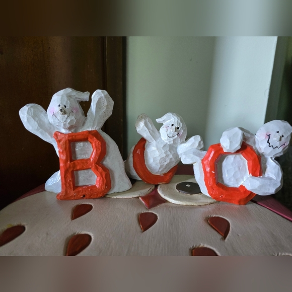 Boo ghost figurines - Picture 2 of 9